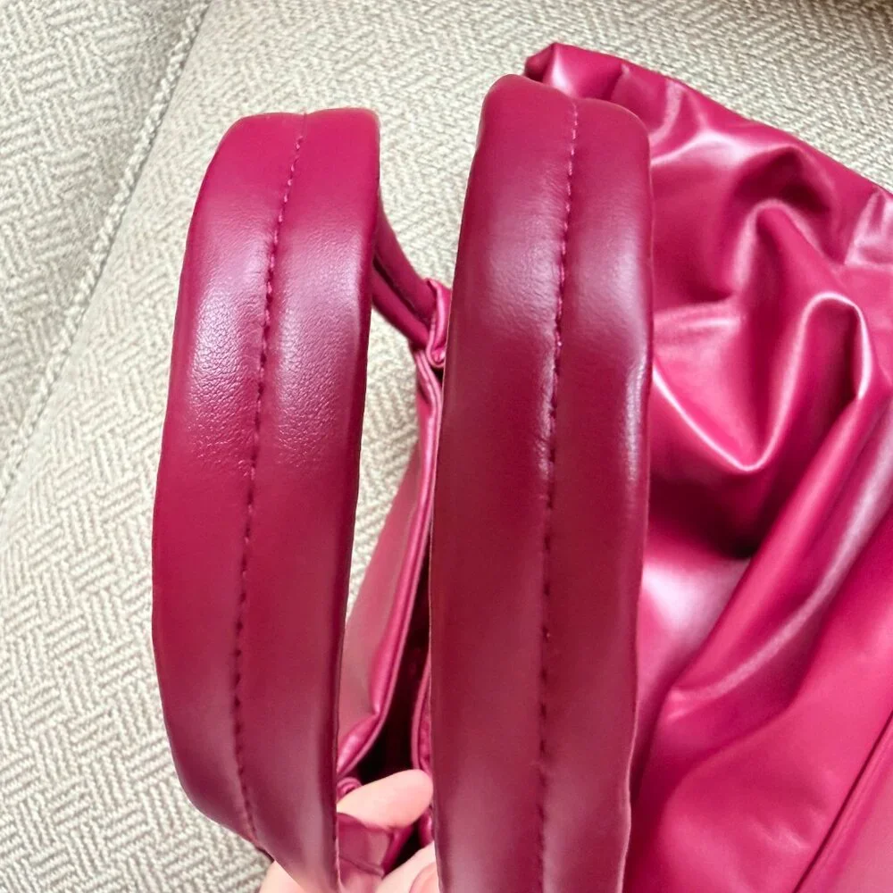 Neiman Marcus Leather - like Plum Tote - Picture 4 of 8
